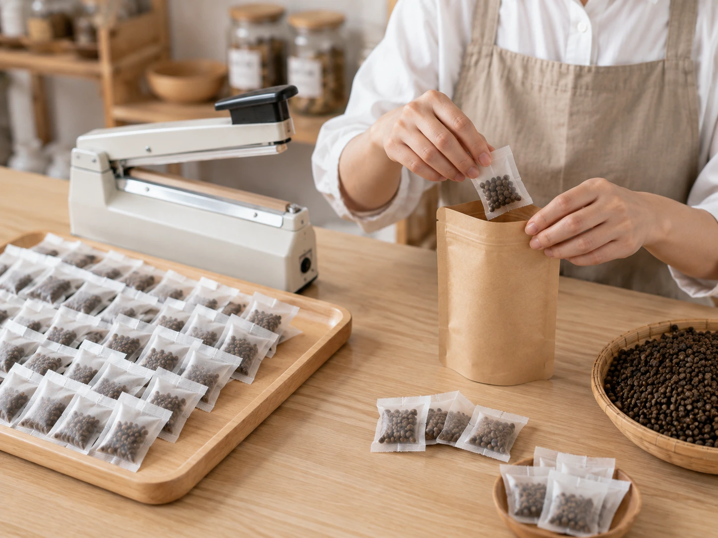 Pack herbal pills individually