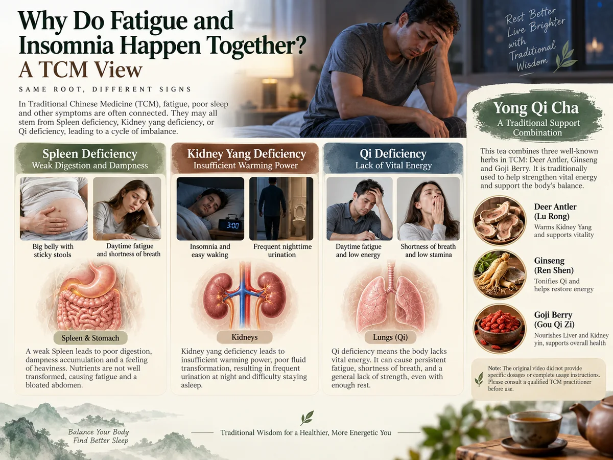 Why Do Fatigue and Insomnia Happen Together? A TCM View