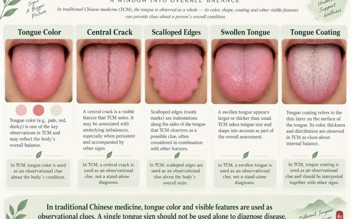 What Is TCM Tongue Mapping? A Guide to Tongue Areas and Signs